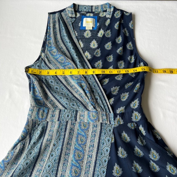 *PRICE IS FIRM* Maeve Eclipsed faux wrap dress in a paisley prints - Picture 5 of 12